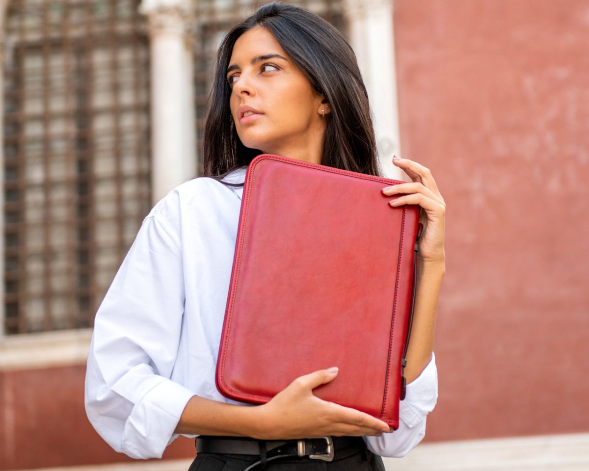 Business As Usual - Red - Pampora Leather