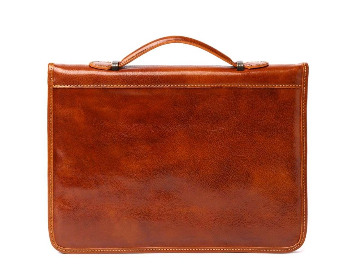 Business As Usual Leather Portfolio Briefcase Pampora Leather
