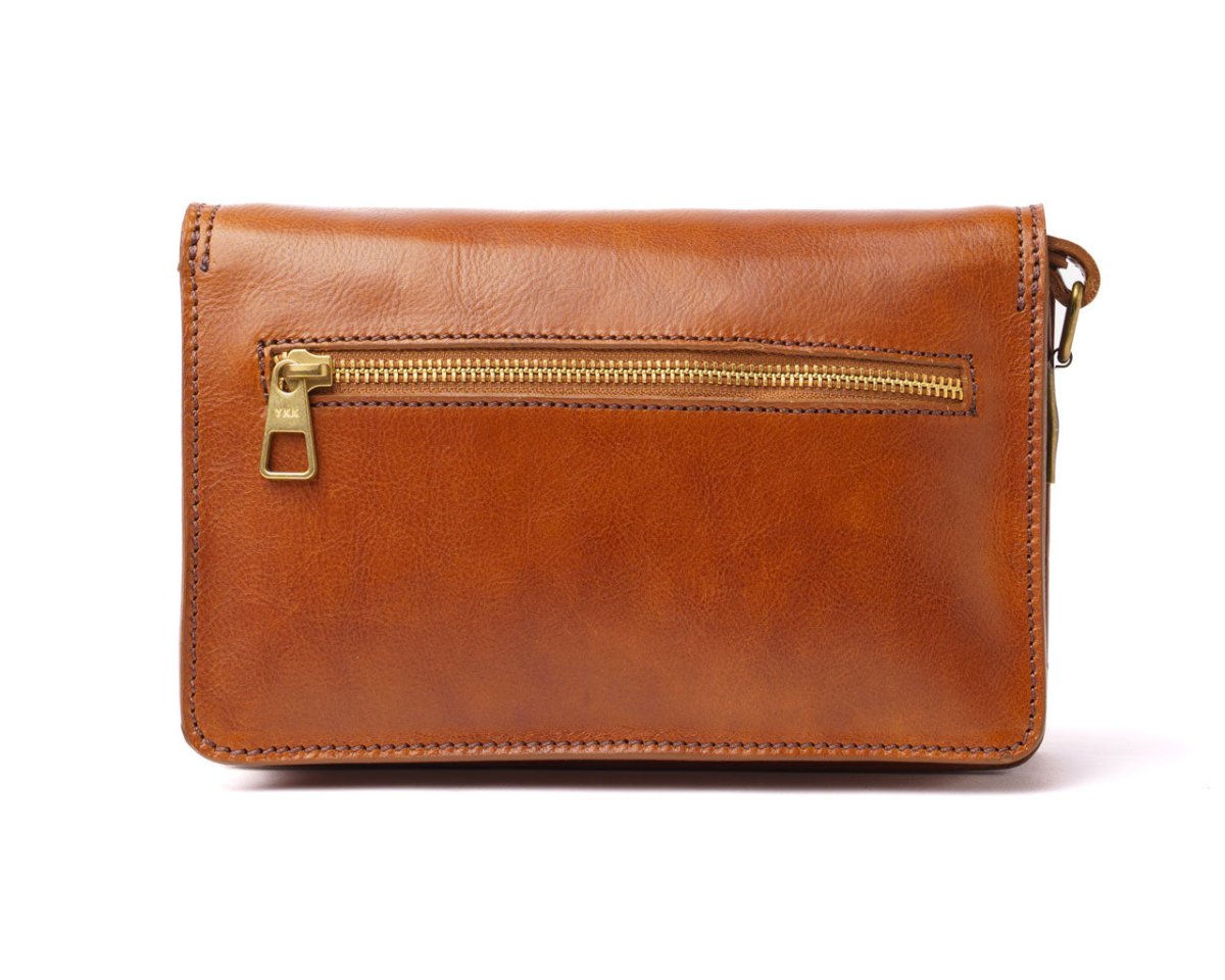 Business Handle - Honey Brown - Pampora Leather