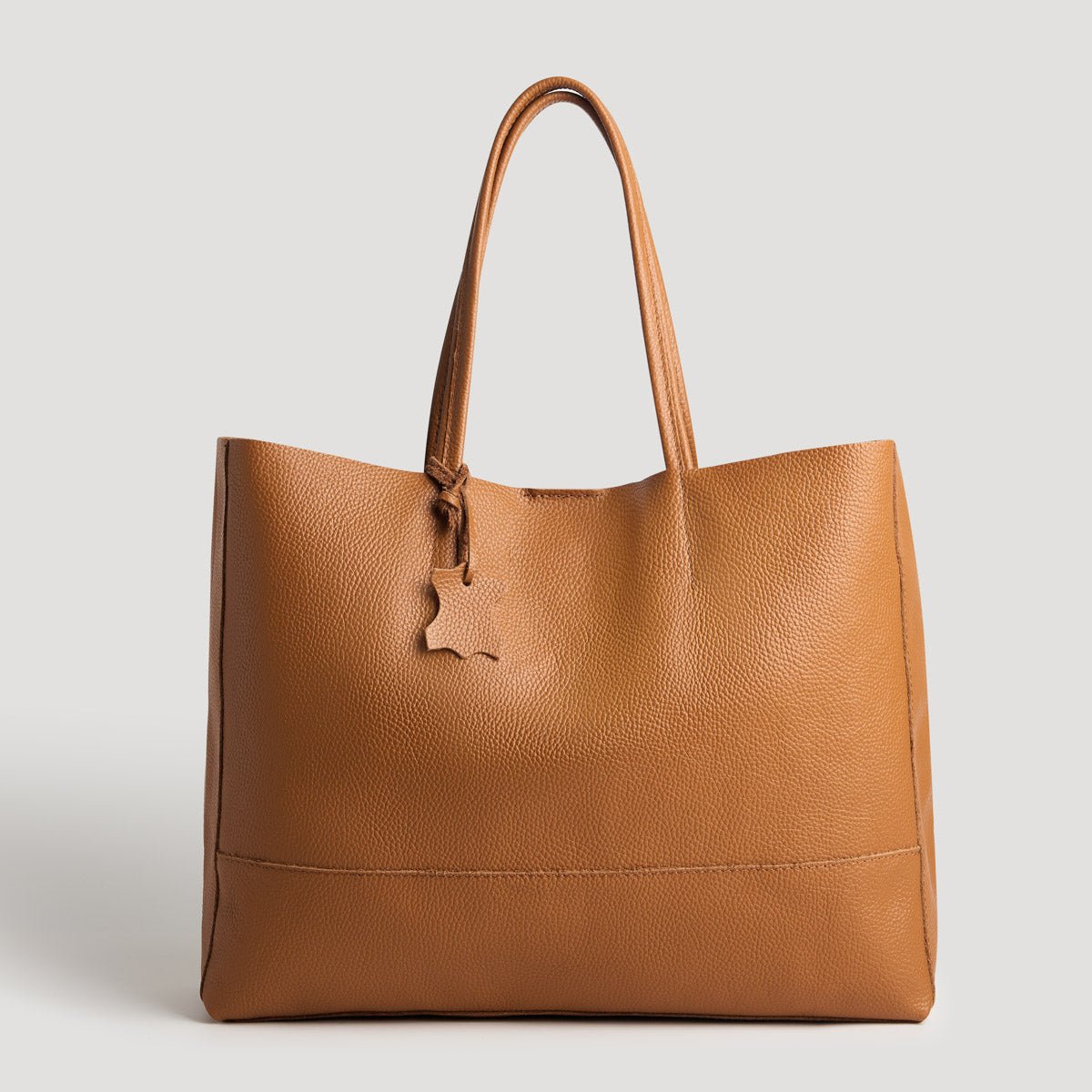 Classic Leather Tote - Desert Brown - Pampora Leather