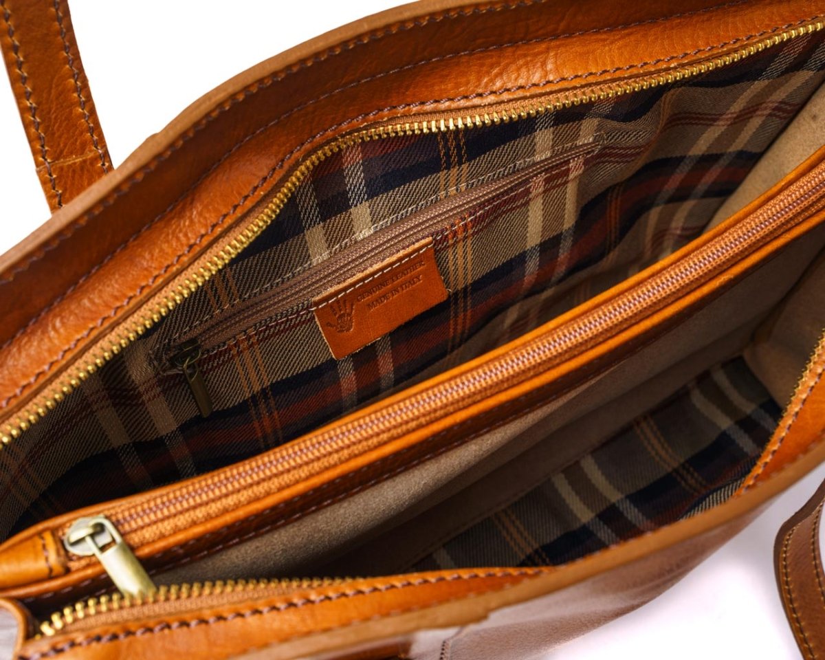 Classy Business Hour - Honey Brown - Pampora Leather