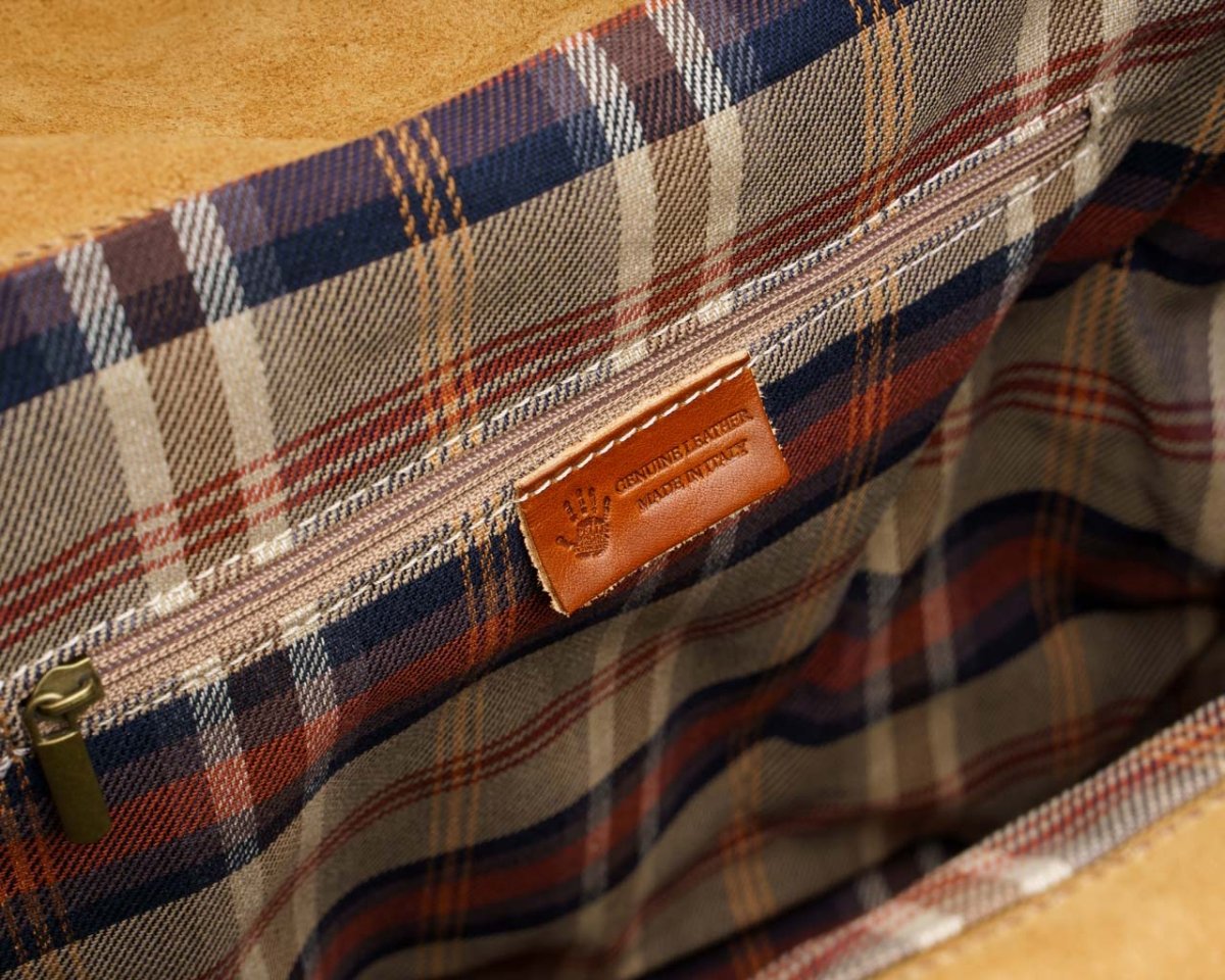 Weekender Rolltop - Honey Brown - Pampora Leather