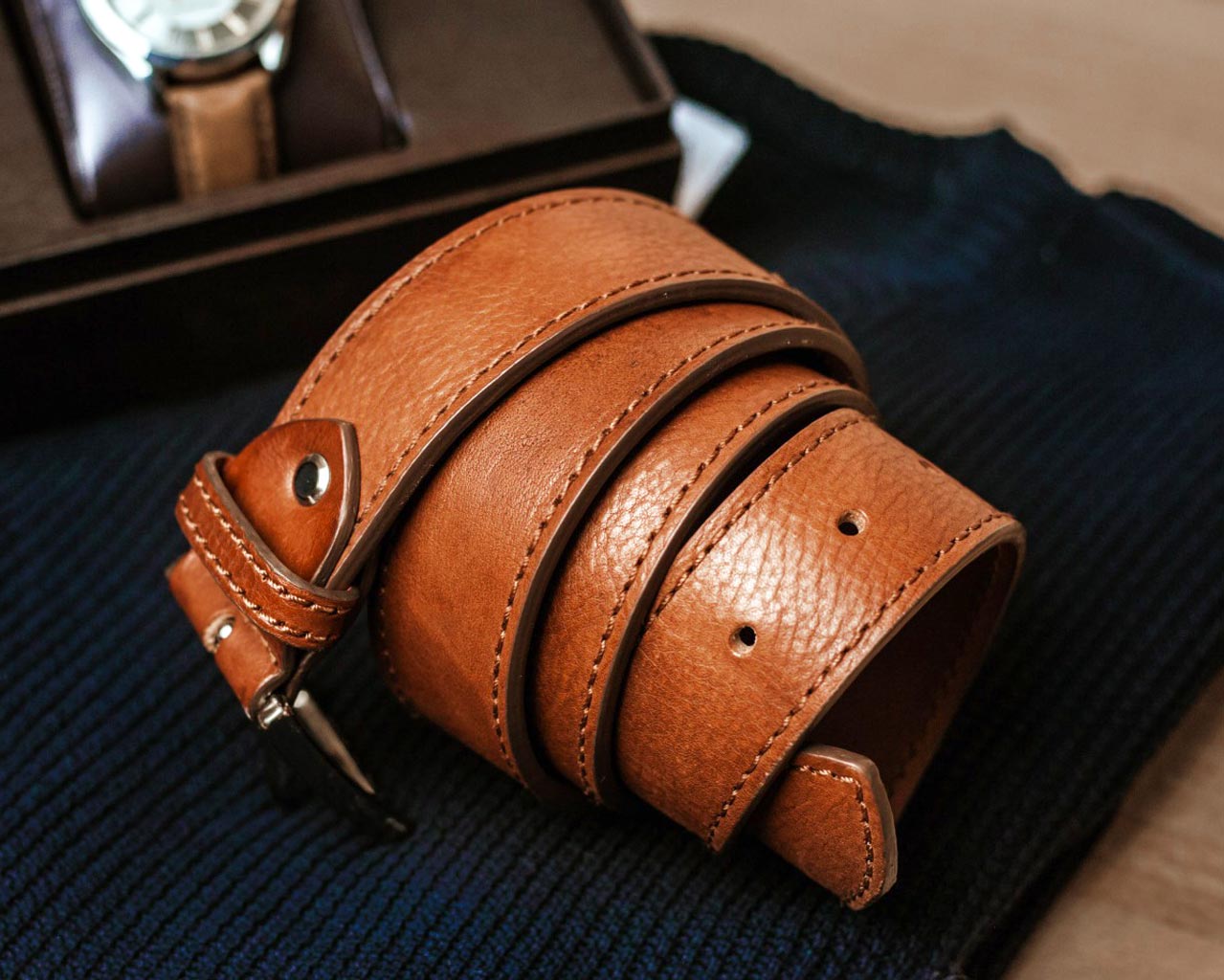 Luxury Premium Leather Belt By Pampora Leather