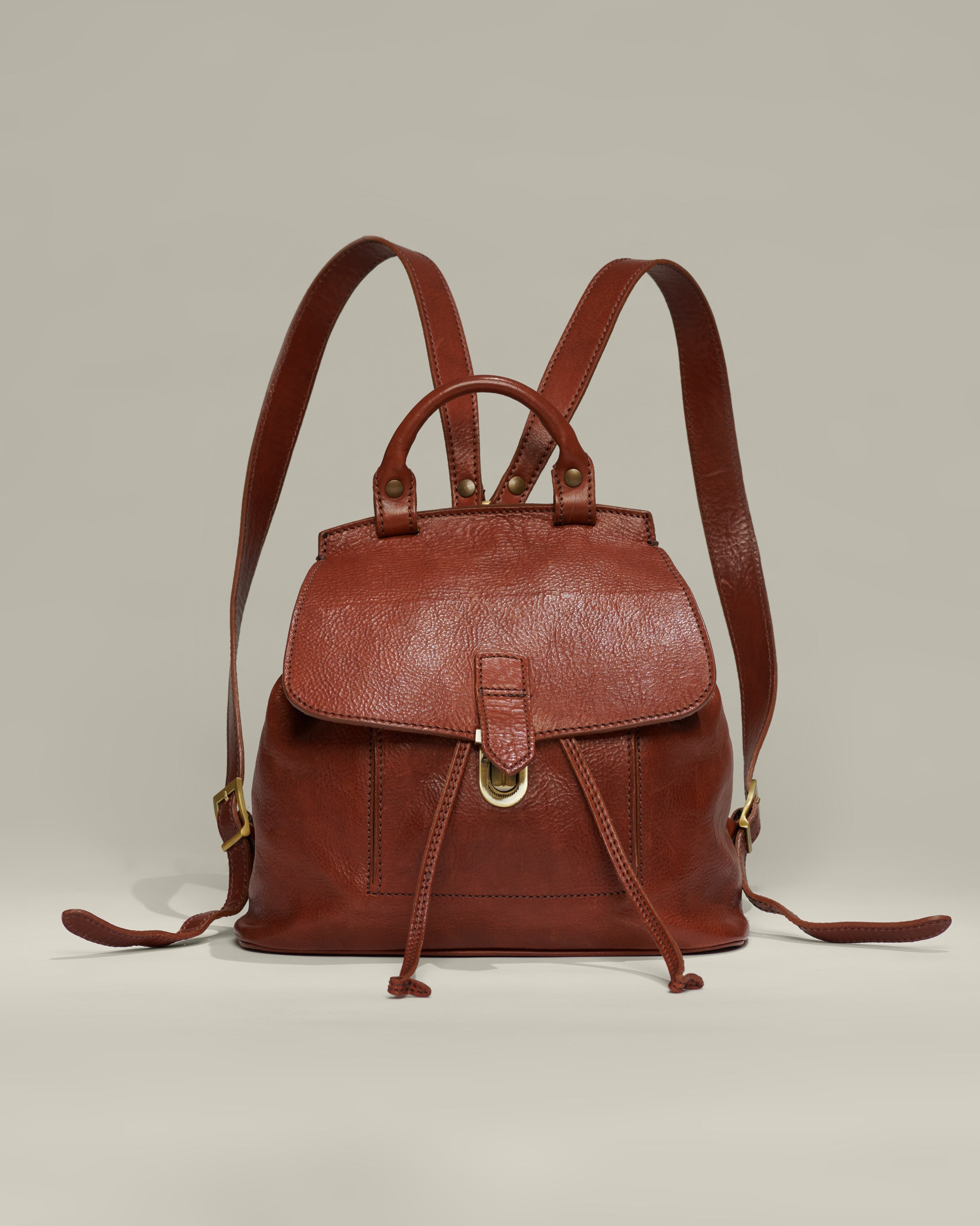 Cool Pleasures Drawstring Backpack Purse for Women Pampora Leather