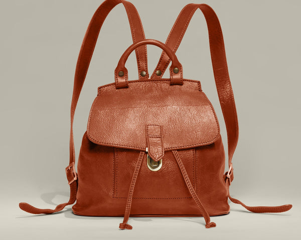Paloya soft leather backpack clearance