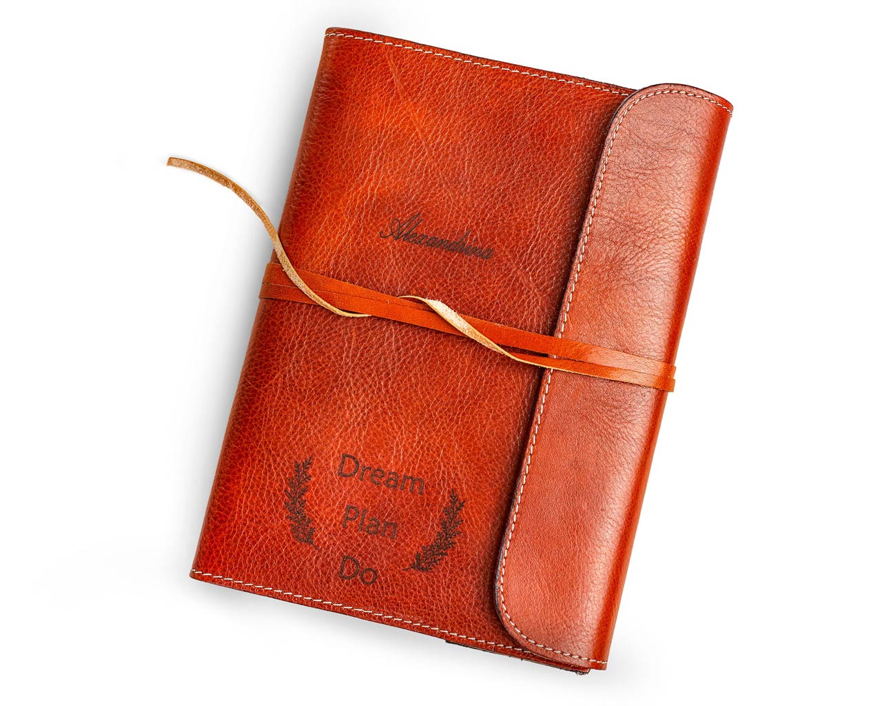 Full Grain Leather Journal A5 Handmade Notebook Diary 