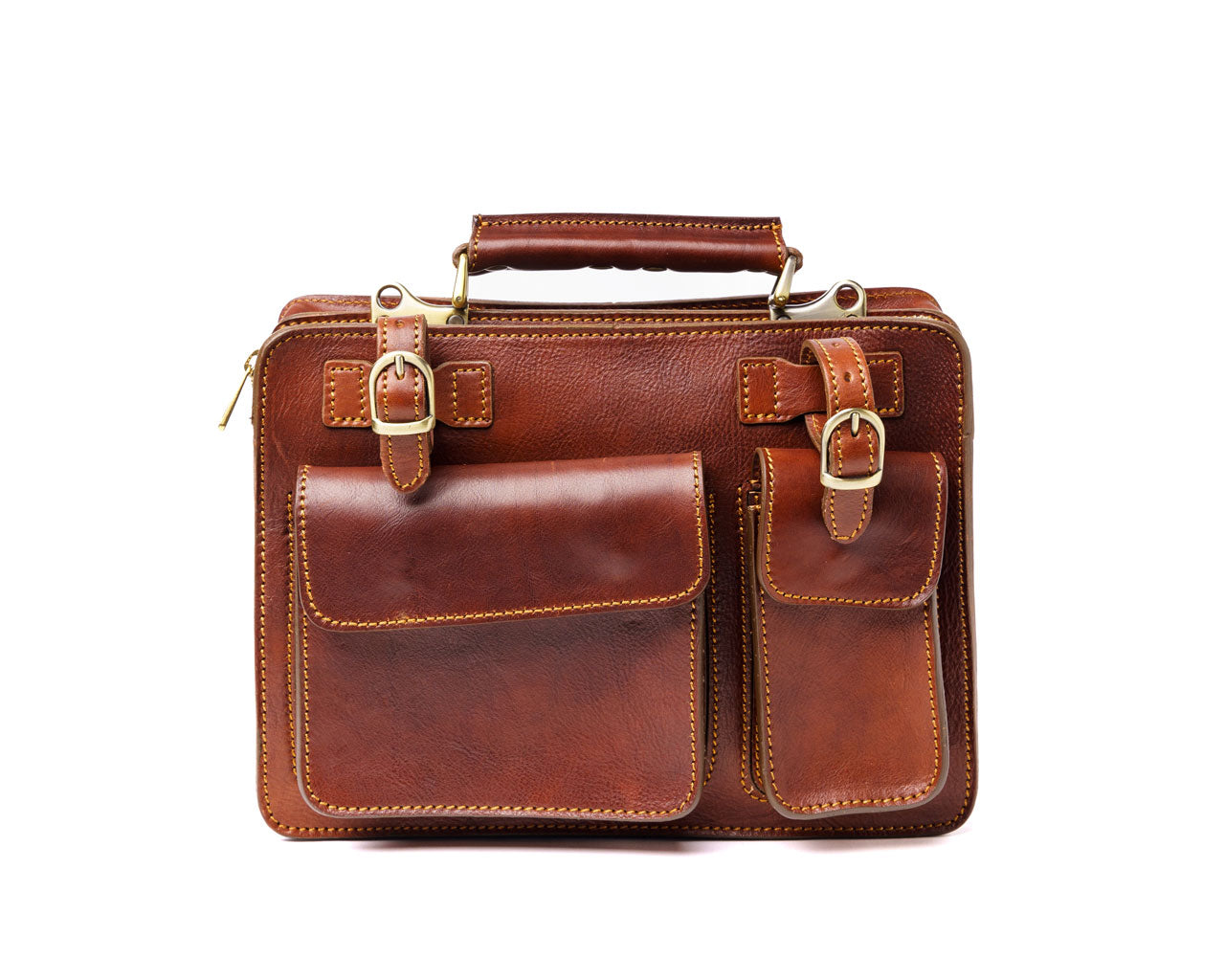 On Sale Small Leather Briefcase Crossbody Bag