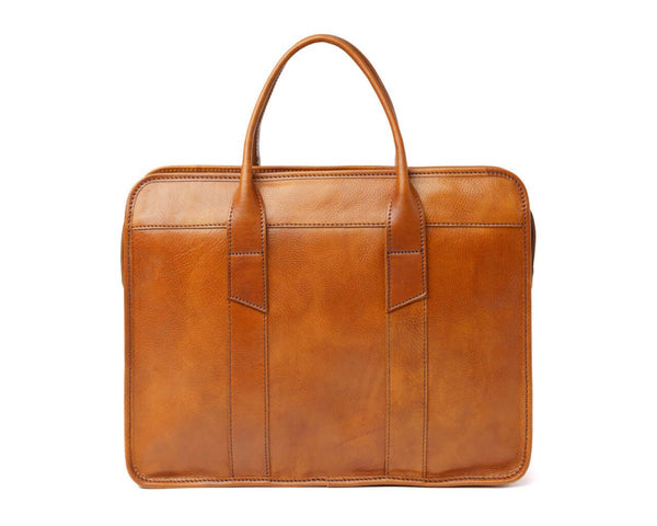 Full Grain Leather Briefcase Boss Moves | Pampora Leather
