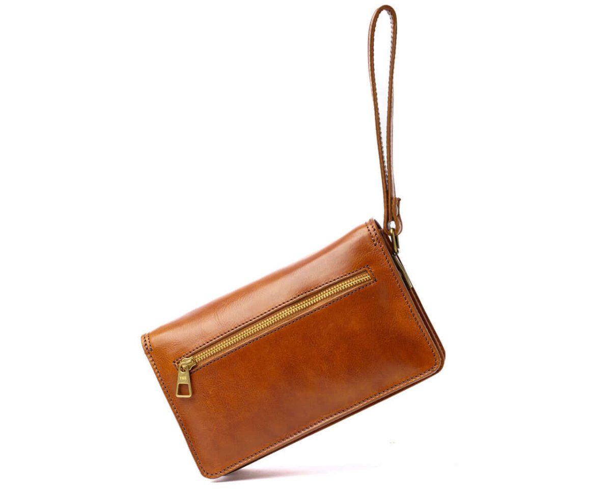 Business Handle - Honey Brown - Pampora Leather
