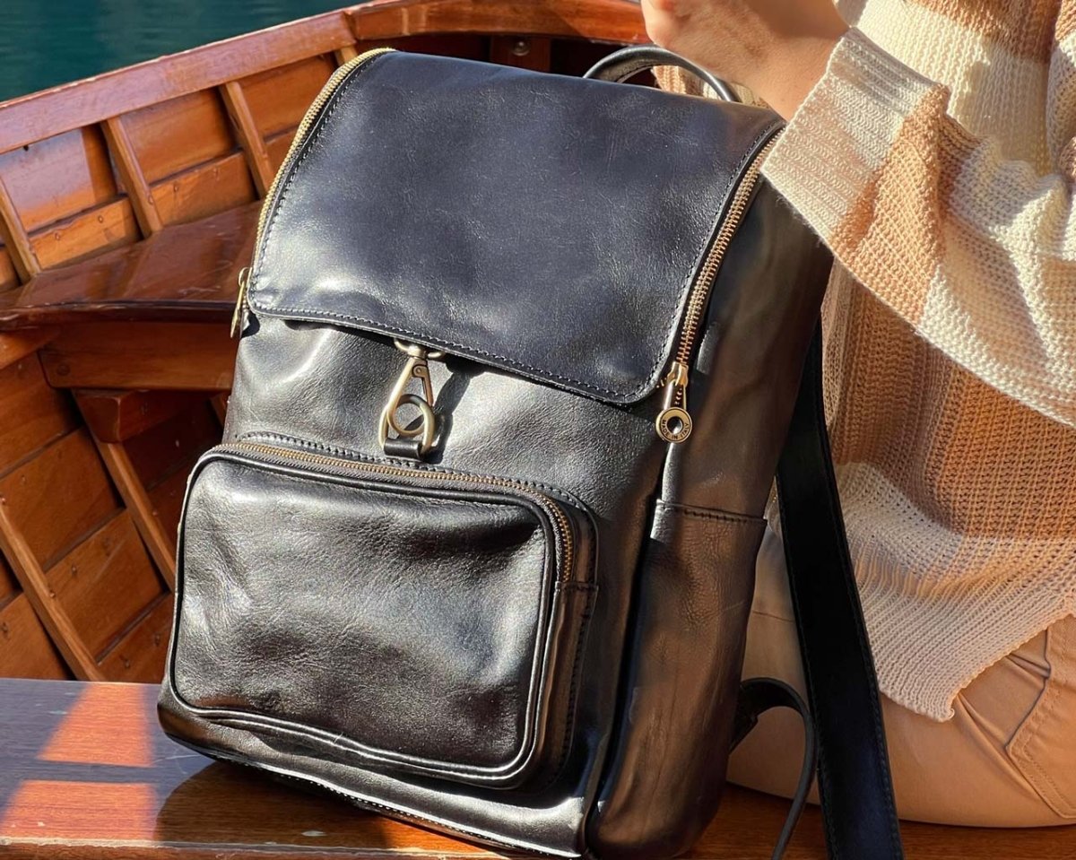 On The Rise - Black - Pampora Leather