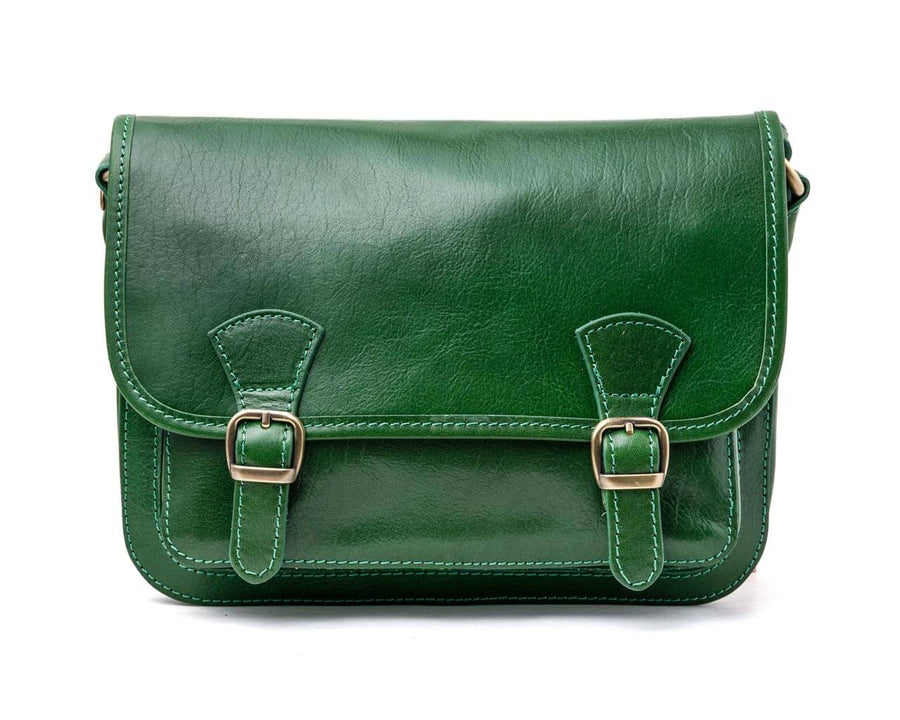 EXPRESS green leather purse handbag crocodile embossed grain zipper | eBay