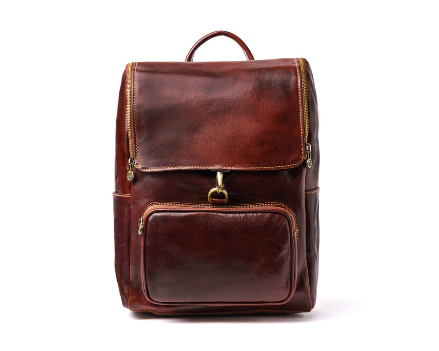 One The Rise Leather Backpack | Pampora Leather